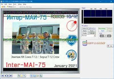 technic - @totalski: Warto zaznaczyć że ISS nadaje teraz obrazki i można je sobie ode...