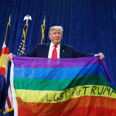 UchoSorosa - SZOK, całe szczęście Trump nigdy nie popierał LGBT.
Dopiero jak mu zapł...