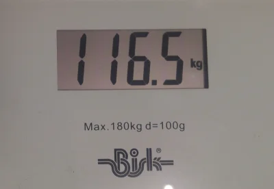 Fdem - Waga na dzień 31.01.2021: 116,5 kg (-3,4 kg)
Waga na start wyzwania 11.01.202...