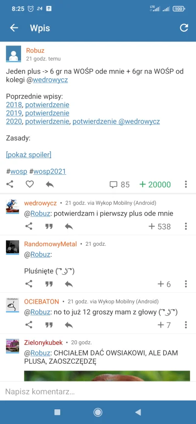 Slavica - @Robuz: i mamy 20 k proszę państwa ( ͡° ͜ʖ ͡°)