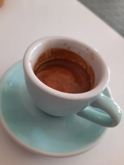 Randor666 - 16g w kolbie, 32g w filiżance. Black espresso blend od Hyab. 

#kawa