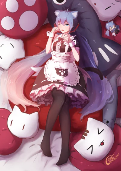 Kiciuk - #randomanimeshit #maid #nekomimi #hatsunemiku