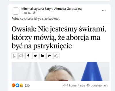 Cyprok - No i dostało się Owsiakowi od lewaków za tą wypowiedź. Przesadził chłop.

...