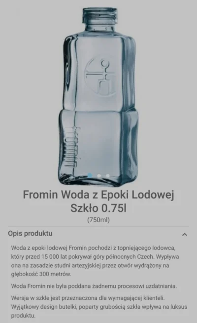 Reevhar - Właśnie kupiłem wodę 0.75l za 23 zł xD
Jak ktoś będzie ciekawy jak smakuje,...