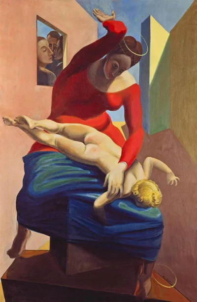 KubaGrom - Max Ernst "Madonna karcąca dzieciątko" 1923