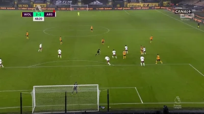 WHlTE - ładny gol
Wolves [2]:1 Arsenal - João Moutinho 
#wolves #arsenal #premierle...