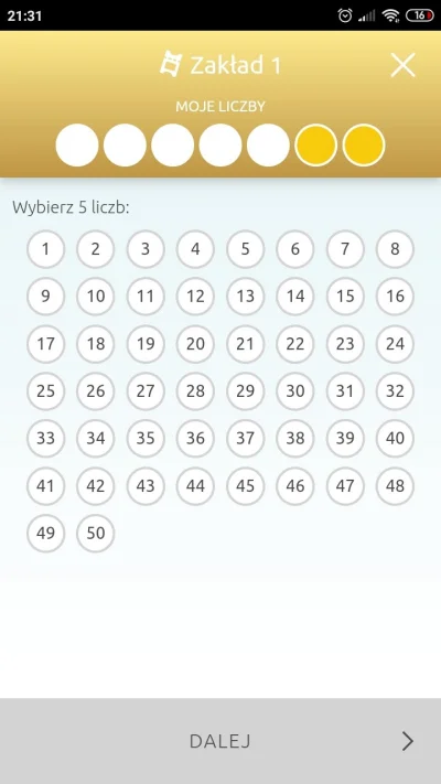 czarkar - Gramy w #eurojackpot? 
Najpierw 5 od 1 do 50 i później 2 od 1 do 10.
Można ...