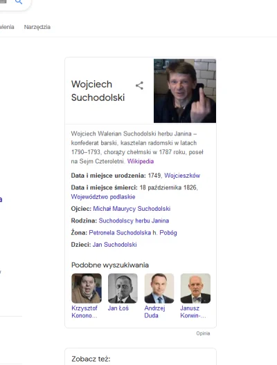 Michal9788 - Wujek Google ciągle potrafi zaskakiwać. 
#kononowicz #suchodolski #pato...