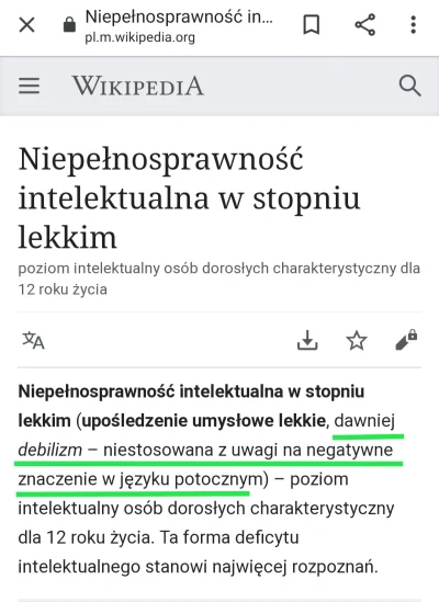 MandarynWspanialy - @slepauliczka: I jeszcze ten stary cap twierdzi, że "debil" to ok...