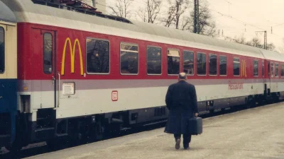 FrankJUnderwood - Jeden z dwóch wagonów restauracyjnych Deutsche Bahn specjalnie przy...