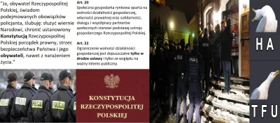 TomPo75 - Policja przysiegajaca na konstytucje, lamie te konstytucje, by wykonywac ro...
