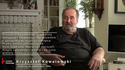 Piekarz123 - Krzysztof Kowalewski (ur. w 1937 r.) opowiada o swoich wspomnieniach z c...
