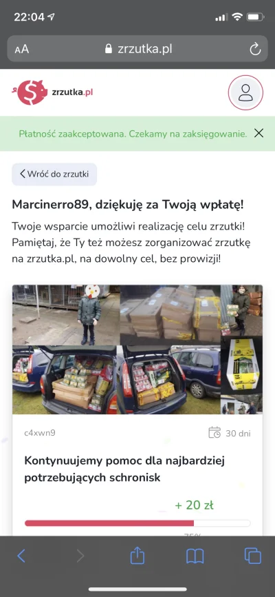 Marcinerro89 - @CaRo_: poszło ! 
Piona dobry człowieku za akcję