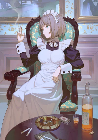 LlamaRzr - #randomanimeshit #originalcharacter #maid #anime
1260x1800!