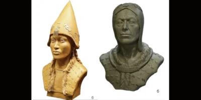 sropo - Naukowcy zrekonstruowali twarze scytyjskiego władcy i jego konkubiny przy pom...