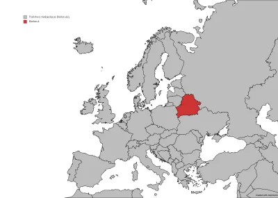 Felix_Felicis - Mapa przedstawiająca państwa, które nie są Białorusią.

#mapy #mapp...