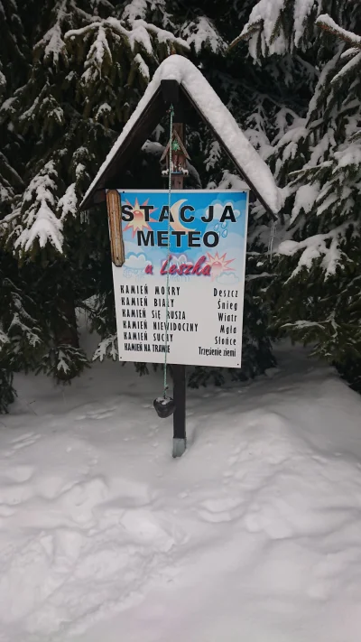 StrychuPL - Stacja meteo przy zielonym szlaku.