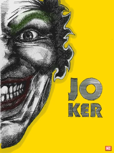 Pelpliner - Nowa grafika wieczorową porą. JOKER ( ͡° ͜ʖ ͡°)
#grafika #rysunek #joker