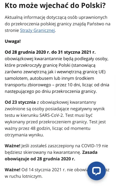 messageinabottle - Cześć Mireczki, szukam informacji o obowiązku #kwarantanna po przy...