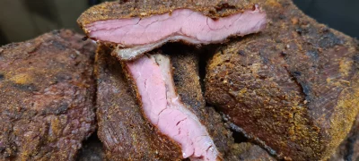 Boros - Zrobiłem #pastrami. 10 dni peklowania, 10 godzin sous vide 82*, 20 min opieka...