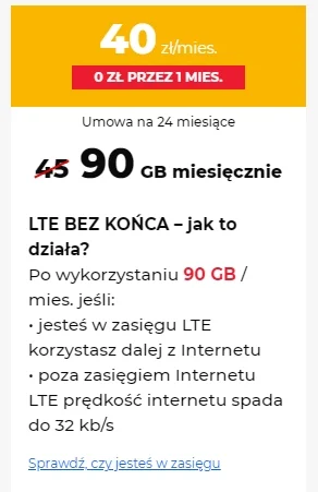 Miszcz_Joda - Ma ktoś internet mobilny od #cyfrowypolsat? Czy "jesteś w zasięgu LTE k...