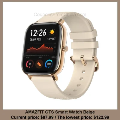 n_____S - AMAZFIT GTS Smart Watch Beige dostępny jest za $87.99 (najniższa: $122.99)
...