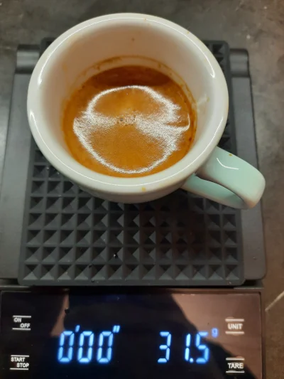 Randor666 - 16gram w kolbie, Hyab Brasil espresso, czas ekstrakcji około 27-28s. Czuć...