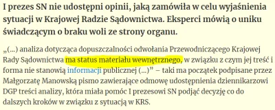 WatchdogPolska - Art. 61 ust. 2 Konstytucji mówi, że prawo do pozyskiwania informacji...