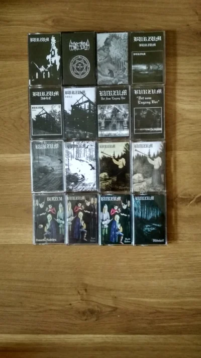 kogut_20 - #kolekcjemuzyczne #blackmetal #burzum
Pochwalę się, bo troszkę tych kaset...