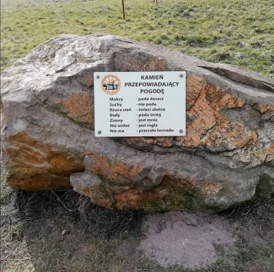 ludol - Bardzo ciekawy temat - jedyny kamień w Polsce który potrafi przewidzieć warun...