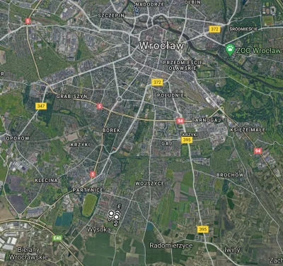 Bratkello - @Bratkello: Na mapie Wrocławia