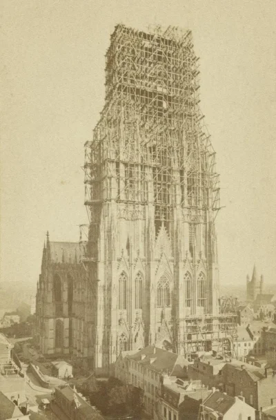 myrmekochoria - Katedra w Kolonii, 1880.

#starszezwoje - tag ze starymi grafikami,...