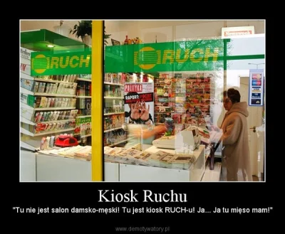 bacowa - @qluch: kioski Ruchu to mydło i powidło jak punkty Poczty Polskiej, to relik...