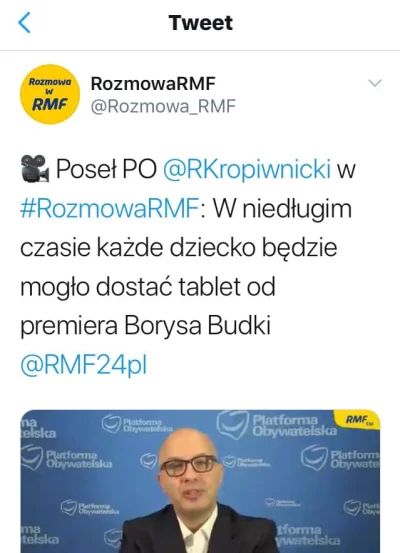 wojtas_mks - Tablet dla dziecka prawem, nie towarem ( ͡° ͜ʖ ͡°)

#polityka #bekazle...