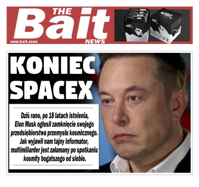 itsaBAIT - Wystrzel w kosmos jak słupki #bitcoin

#spacex #elonmusk #thebaitnews #h...