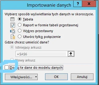 biju - @Xune: To nie to. Zauważyłem, że "ginie" połączenie zapytania w powerquery z m...