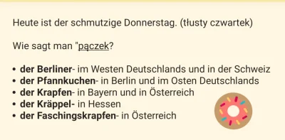 Beti-niemiecki - Bonus na tłusty czwartek. 
A Wy ile pączków zjedliście dzisiaj? 
#...