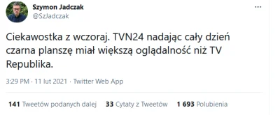 Xianist - TVN z czarnym ekranem miało większą oglądalność niż pisowskie TV Republiki....