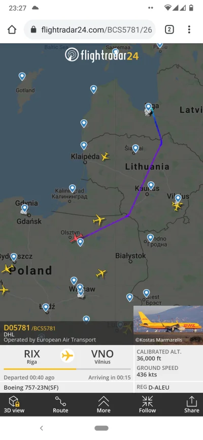 n.....4 - Koledzy, jak to jest, że samolot z Rygi do Wilna właśnie przelatuje nad Ols...