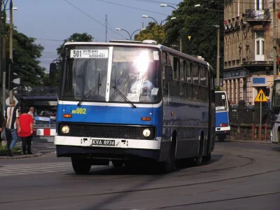 moby22 - Rok 2003. Linia 501 w Krakowie. Na Rondzie Mogilskim, jeszcze przed jego prz...