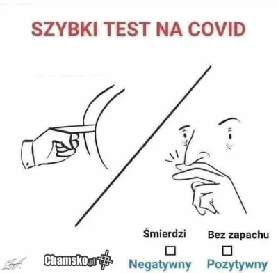 SebaD86 - SZYBKI TEST NA COVID
#heheszki #czarnyhumor #humorobrazkowy ##!$%@? #covid...