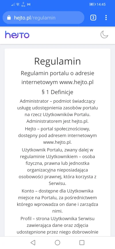 Stivo75 - Polecam regulamin serwisu "Asministratorem jest hejto.pl"

Czyli kto? Ustaw...