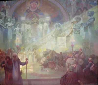 Anagama - Mont Athos: prawosławny Watykan - Alfons Mucha
17 obraz z cyklu "Epopeja s...