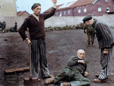 l.....e - "Masz swój proces, gnoju. Jesteś winny".
(Zdjęcia VII Armii z Dachau są czę...
