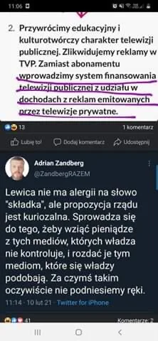 Superhiper - Program partii razem a niżej post ich lidera.
#bekazlewactwa