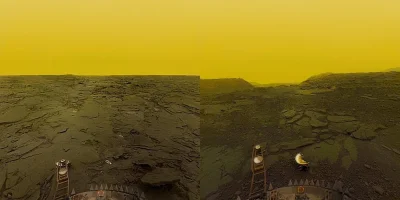 ntdc - Zdjęcia powierzchni Wenus wykonane przez radzieckie sondy Wenera w 1981 roku.
...