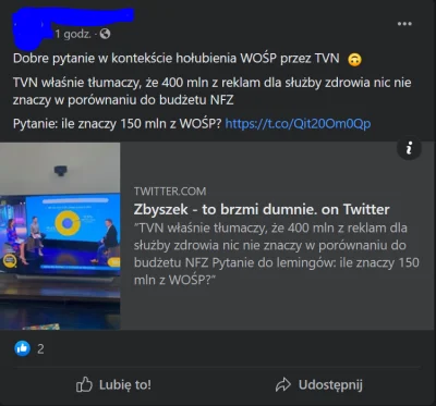 szczurek_87 - Co ma wspólnego WOŚP - organizacja która jest dobrowolnie wspierana prz...