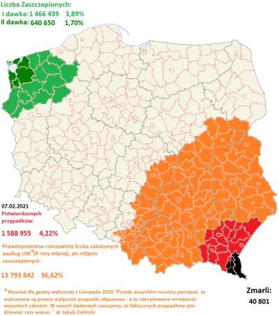 Cierniostwor - Koronawirusem zaraziło się już oficjalnie 1 588 955 osób w całej Pols...