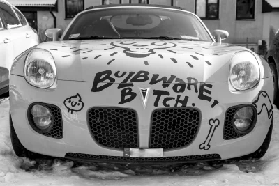 Monochrome_Man - Wściekle zółty Pontiac Solstice w wersji GXP -- wiesz pan to ten wzm...