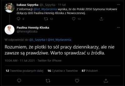 PatologiiZew - Cztery dni temu taki tweet. Dziś przejście do Hołowni. Tyle warte słow...